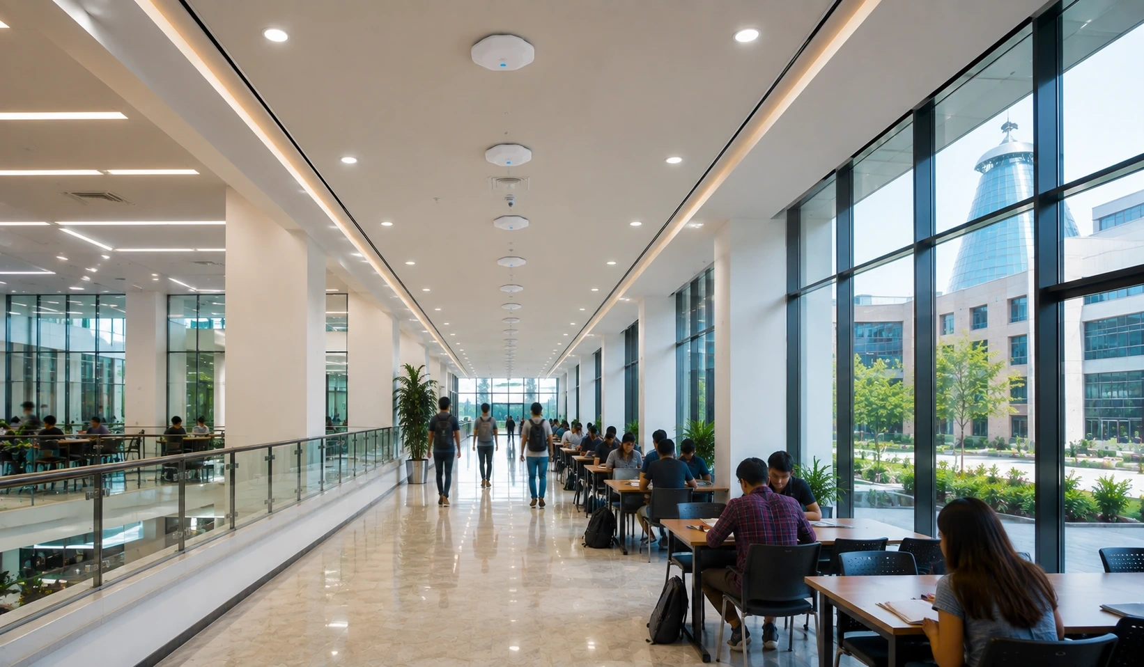 GIFT University Gujranwala Ruckus wireless access point installation